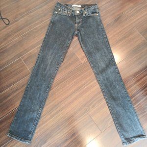 FLYING MONKEY LOW RISE SIZE 1 GREY STRAIGHT LEG SKINNY JEAN